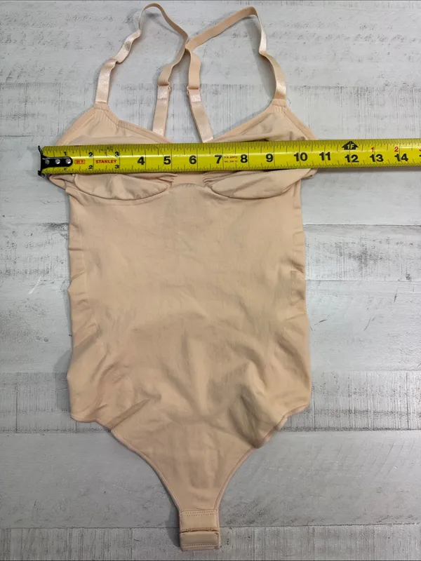 SHAPERX Tummy Control Shapewear Thong Bodysuit Seamless size small-medium - Image 5