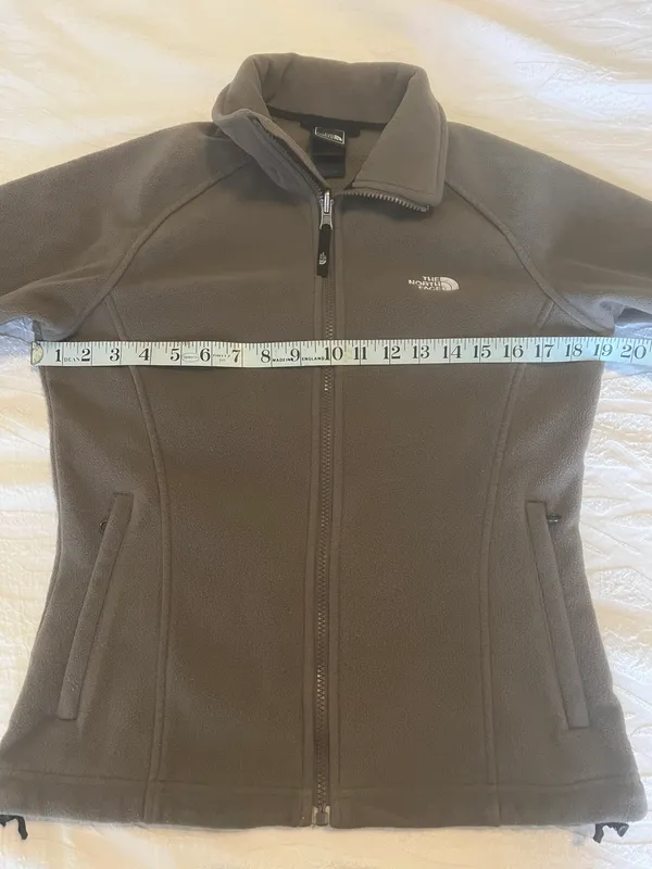 The North Face Size S Brown Active Full Zip Windstopper/HikingFleece Jacket - Image 7