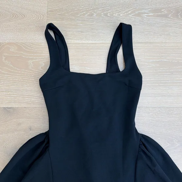 White Fox Mini Dress Sleeveless Moonlight Magic Size M Black - Image 2