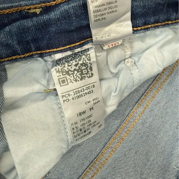 NWT Levi's Ribcage Straight Ankle Jeans Super High‎ Rise Blue 18W Streetwear - Image 9