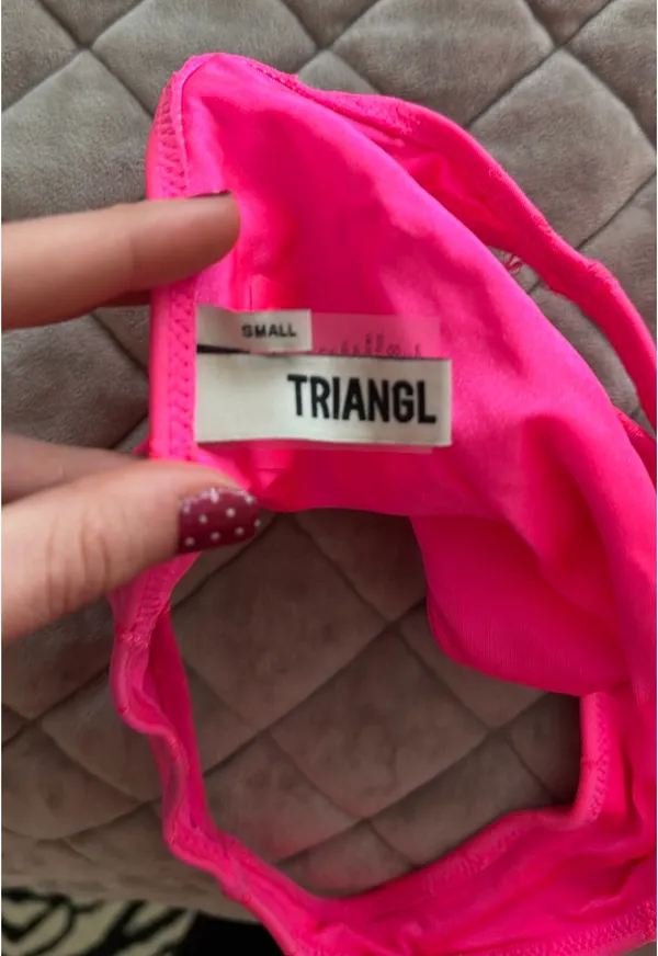 Triangl Bikini Set Swimsuit pink s - Image 5