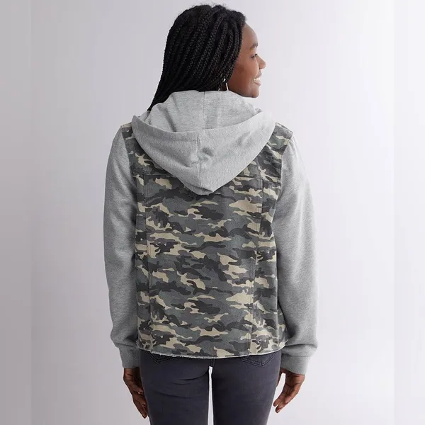 Buckle Gilded Intent Washed Camo Canvas Hooded Jacket - Image 2