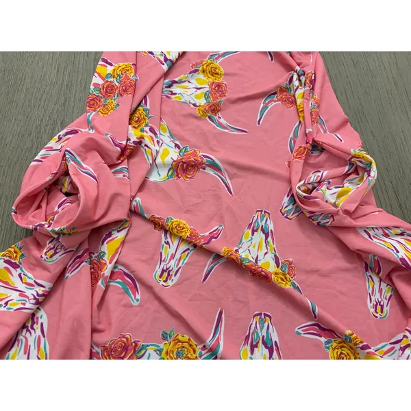 Simply Southern Pink Steer Skull Sleeveless Dress Women’s Small Pockets - Image 6