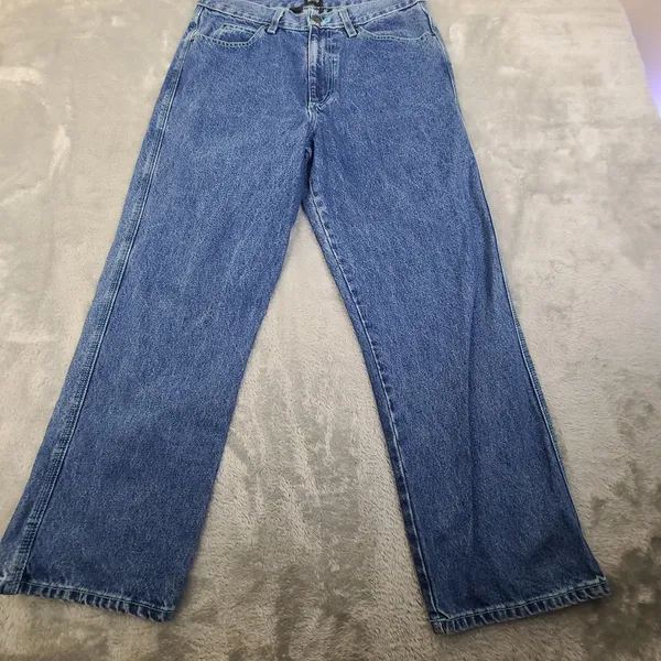 Urban Outfitters Women's Blue Denim Jeans, Size 32, Wide Leg, High Rise, BDG - Image 3