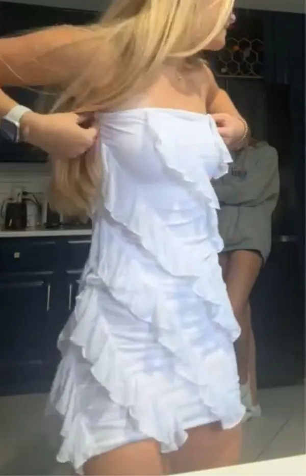 White mini dress - Image 3