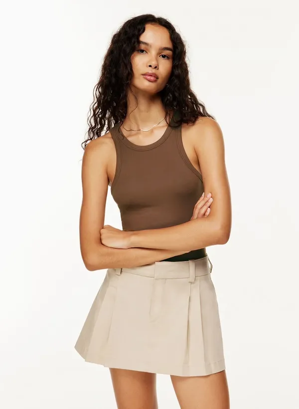 Aritzia Sunday Best Honor Hip Tank in brown, size XS - Image 2