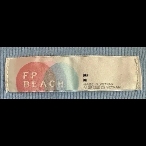 Free People Fp Beach Essential Blue Bell Mini Dress Size Medium - Image 7