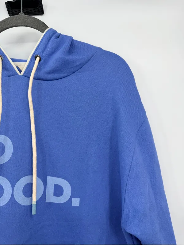 Cotopaxi Do Good Crop Hoodie Womens Large Lupine Blue Organic Sweatshirt - Image 6