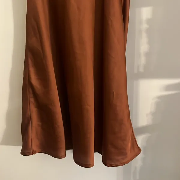 Hollister brown slip dress size L - Image 6