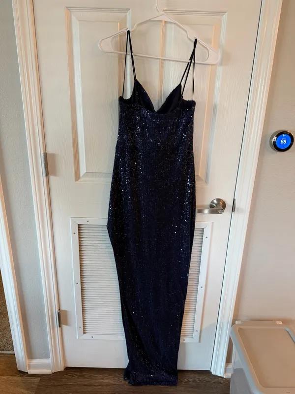 Windsor Navy Sequin Dress - Image 2