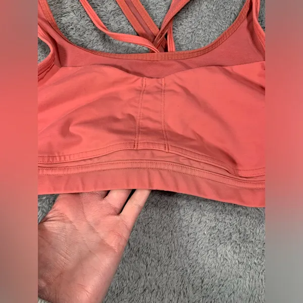Lululemon athletica stash to dash Coral Sports Bra 8 - Image 8