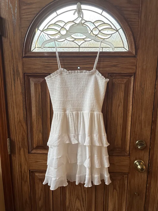 Altar'd State Dress Mini White  - Image 3