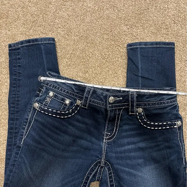 Miss Me Women's Skinny Jeans with Stitching Accent and Embellishment Size 26 - Image 7