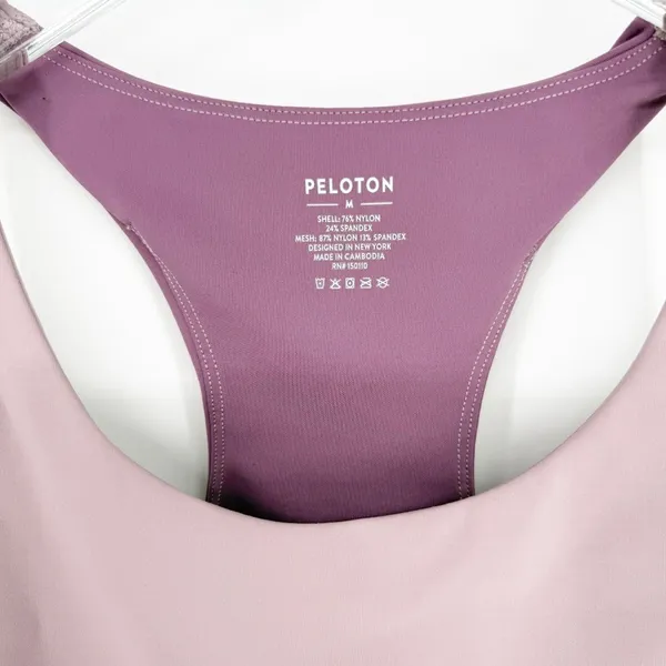 Peloton Renewed Control Color Block‎ Workout Bra Women's Size M Gym Girl - Image 6