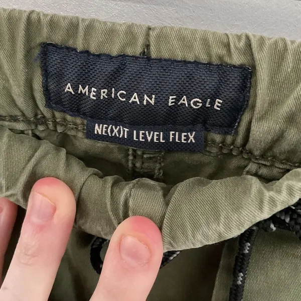 American Eagle Womens Joggers Olive Green Next Level Flex Solid Medium - Image 3