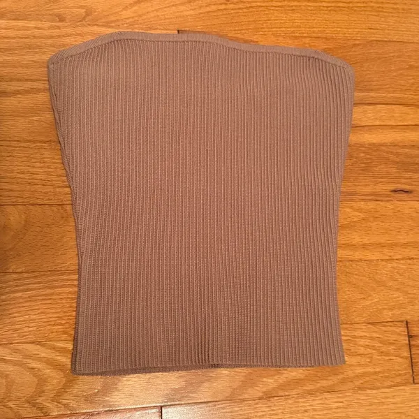 Aritzia Babaton Sculpt Knit Tube Top in Seville Tan - Image 2