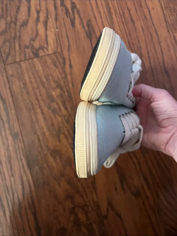 American Eagle Light Blue Canvas Lace-Up Sneakers - Image 10