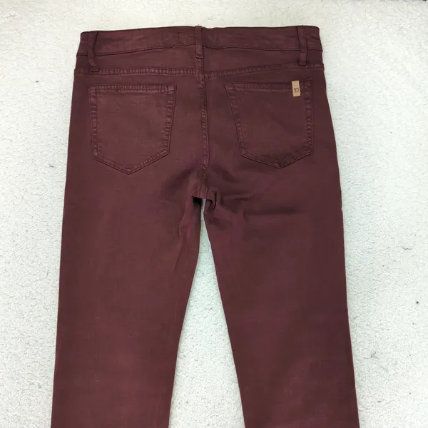 Joes Jeans Womens‎ 28 Skinny Mid Rise Burgundy Wine Red Lyocell Blend Pants - Image 5