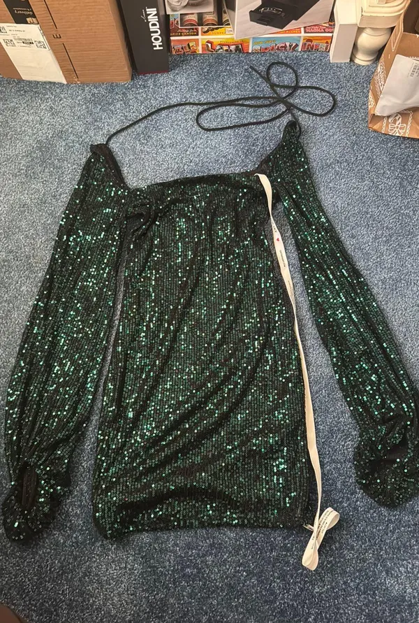 Lucy in the Sky Long Sleeve Sequin Dress - Image 2