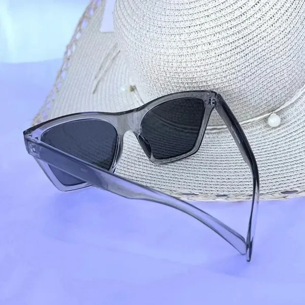 Sunglasses Clear Gray Frame 100% UV Protection - Image 3