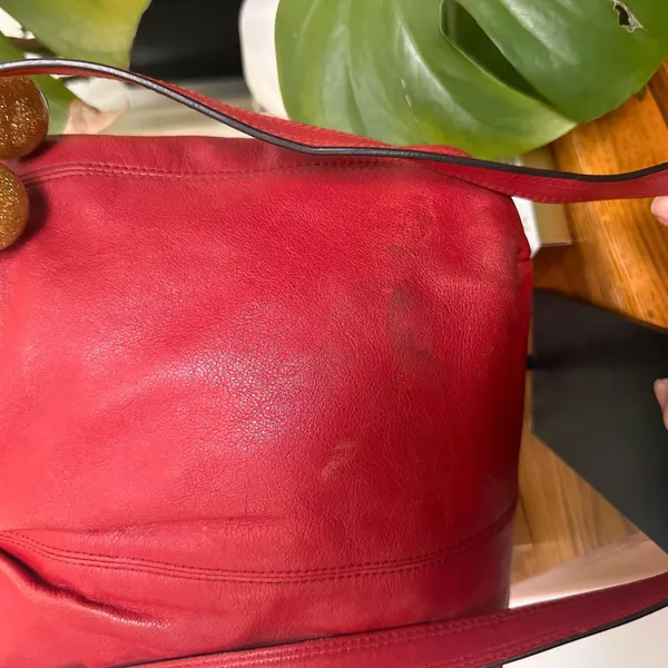 Red Coach Crossbody Bag Leather - Image 7