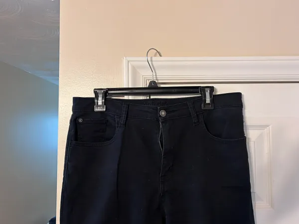 Arizona Hi-Rise Skinny Black Khaki Pants - Image 2