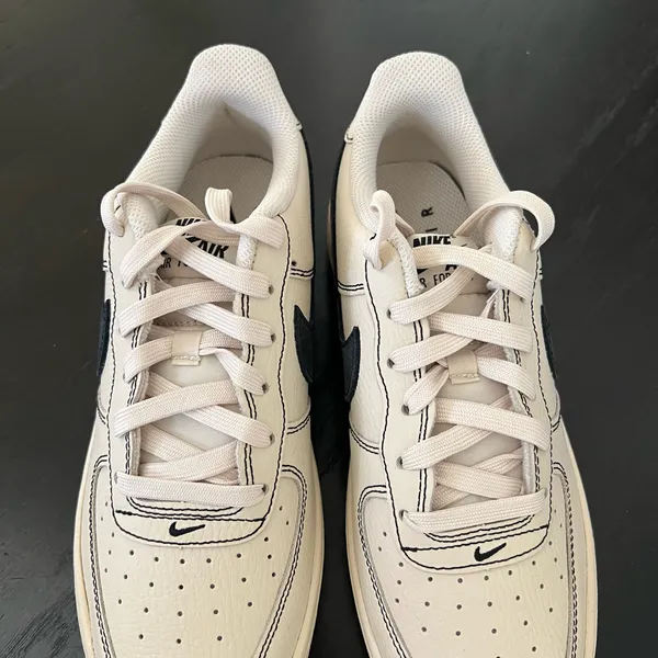 New NIKE Air Force 1 LV8 4 GS Light Khaki Black - Image 4