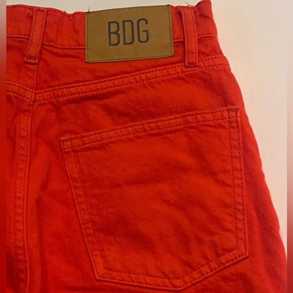 Urban Outfitters BDG High Rise Wide Leg Flame Orange‎ Denim Jeans Size 25 - Image 7