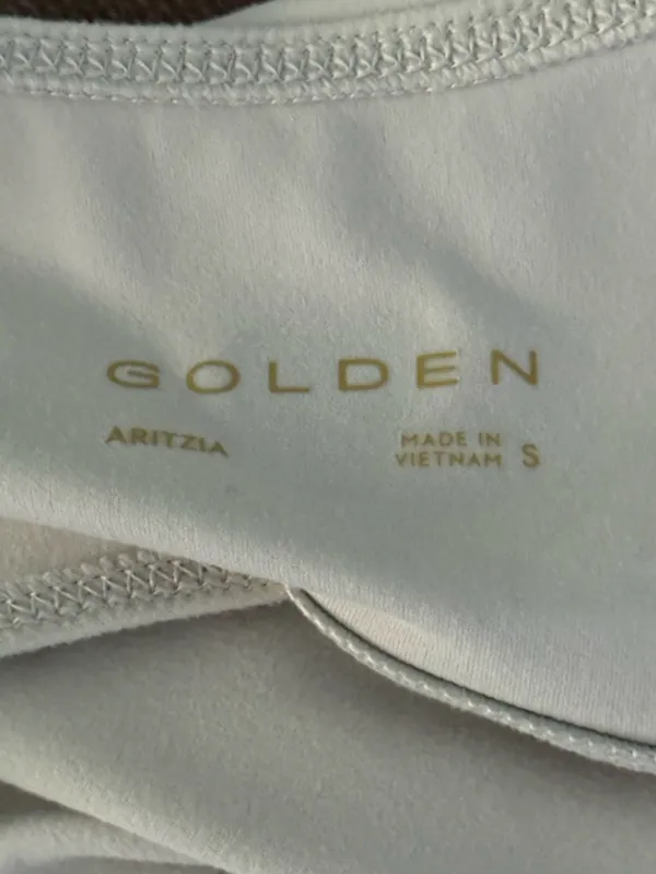 Aritzia Golden Butter Sway Romper in Matte Pearl - Image 5