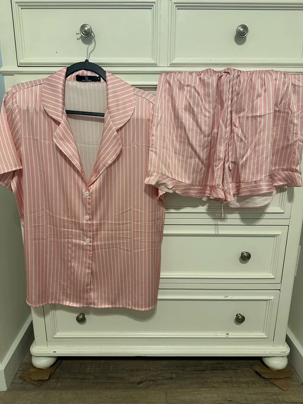 Pink Silk PJ Set  - Image 2
