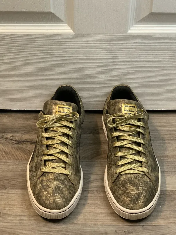 Puma Sneakers Gold metallic low tops - Image 6