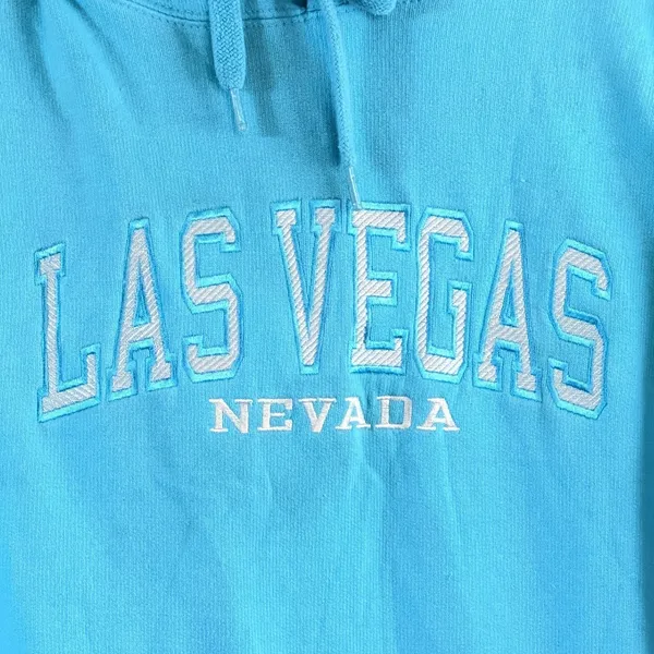 Pacific & Co‎ Hoodie Sz Sm Blue Las Vegas Nevada Embroidered Sweatshirt - Image 2