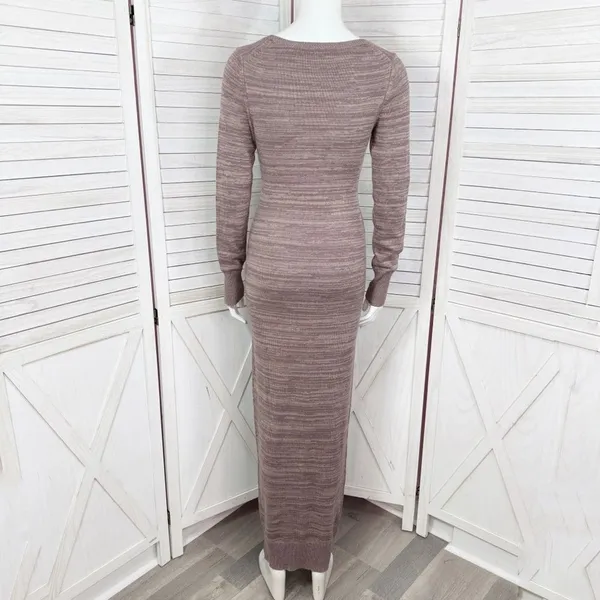 Victoria's Secret Moda International Knit Sweater Maxi Dress Mauve Pink‎ Small - Image 5
