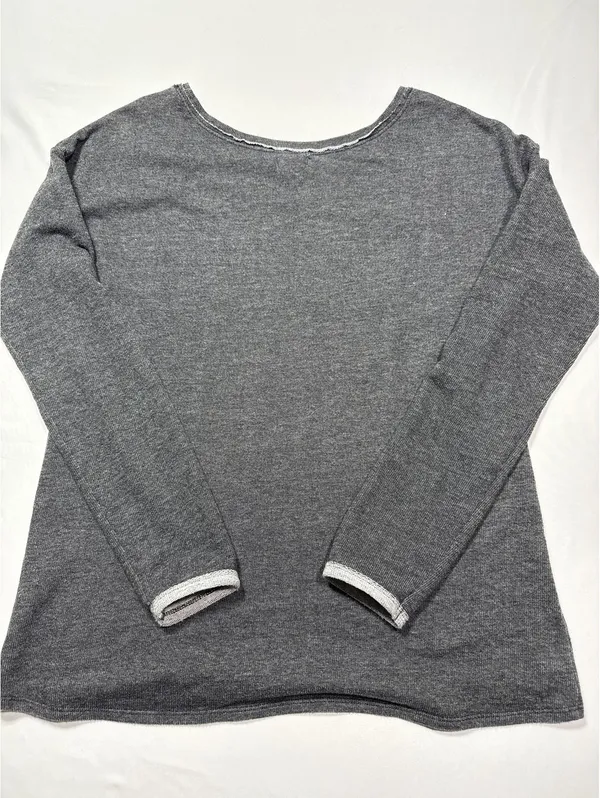 Cozy Charcoal Gray Aerie Long Sleeve Sweater - Size Small - Image 5