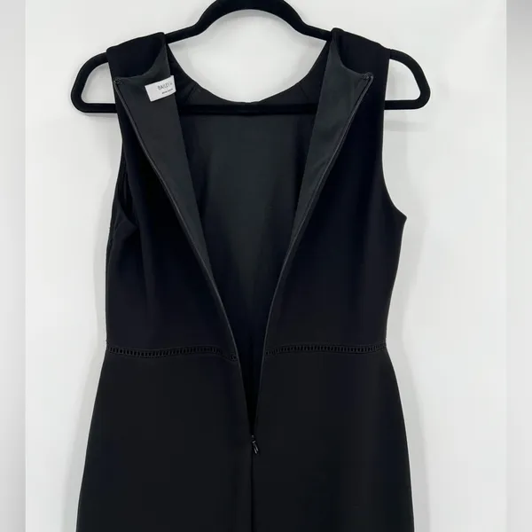 Bailey44 Sheath Midi Dress Sleeveless Cut Outs Zipper Lined Black Size Medium - Image 9