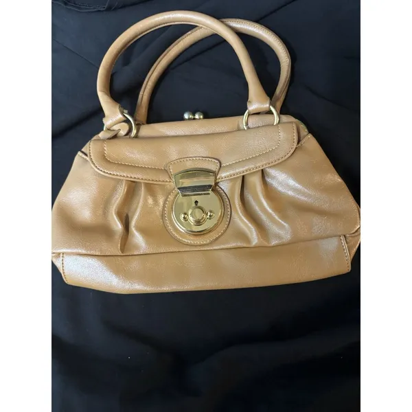 ALDO tan leather shoulder bag purse classic - Image 3
