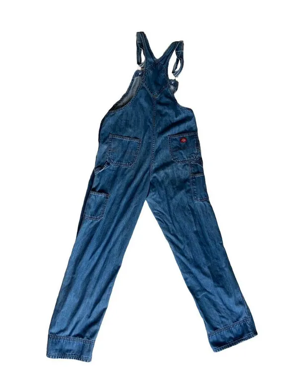 Navy blue denim overalls with a relaxed fit 🔥 - Image 3
