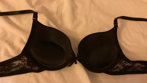 Black Bra With Lace Band - Image 2