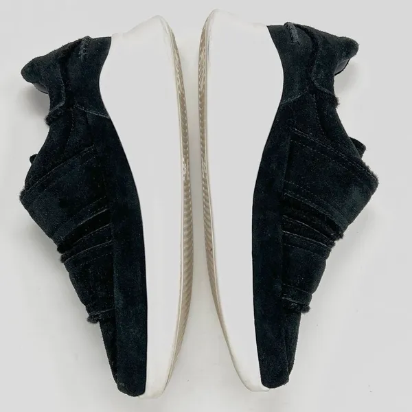 UGG Ashby Spill Seam Trainer Black Suede Laceless Chunky Platform Sneakers 9 - Image 4