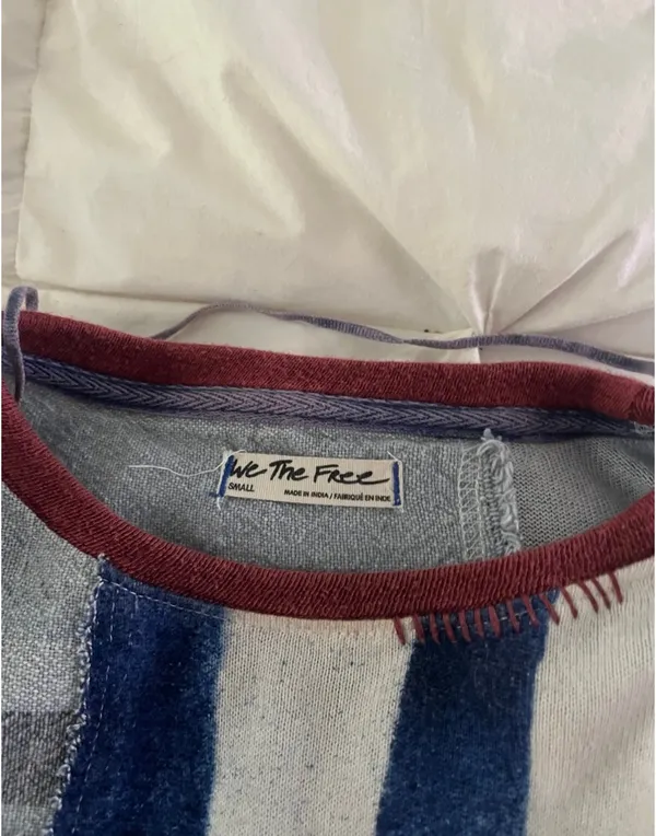 rare free people crop terry cloth shirt - Image 2