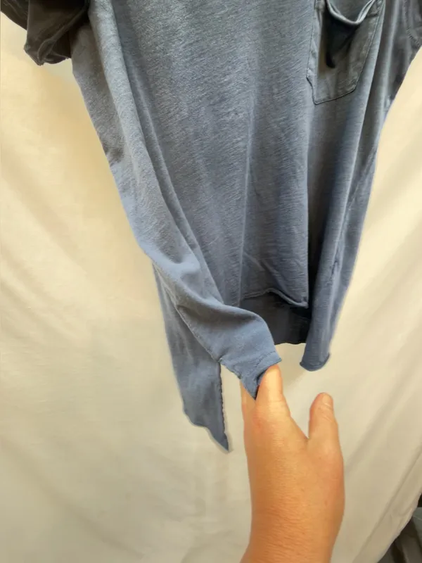 Free People We the Free Scoop Neck Pocket Tee size Large - Image 6