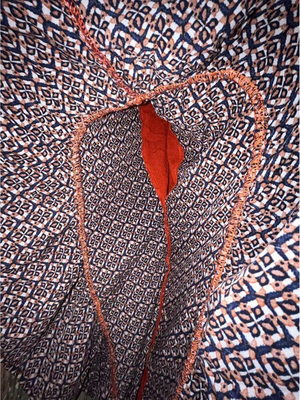 Entro Boho Tunic Poncho top Batwing sleeve size Medium - Image 5