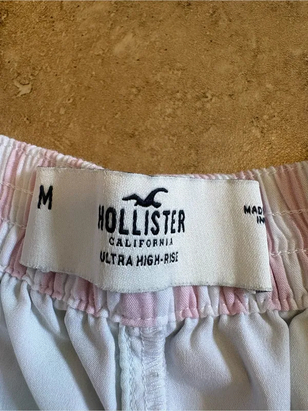 Hollister Pastel Stripe Two-Tone Shorts (Mint & Light Blue) - Image 2