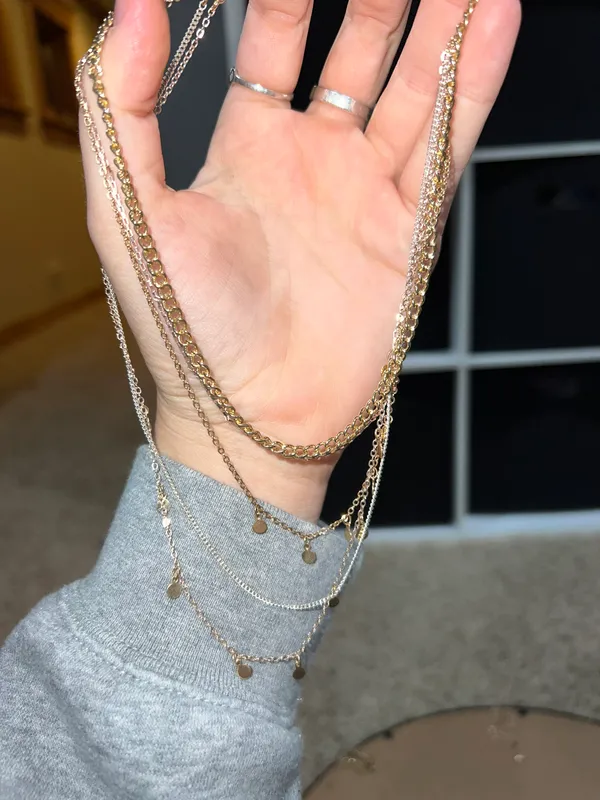 Four Layer Gold Necklace - Image 2