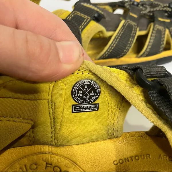 Keen Newport H2‎ sandals gray yellow women’s size 5 casual hiking water shoes - Image 8