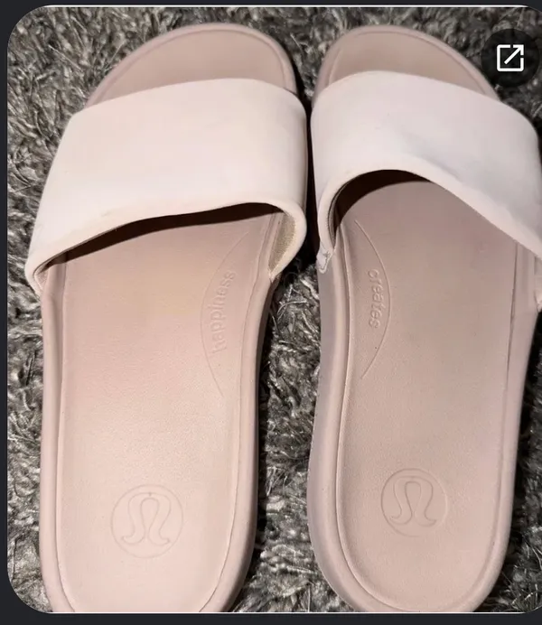 Lululemon Light Pink Slides - Image 2