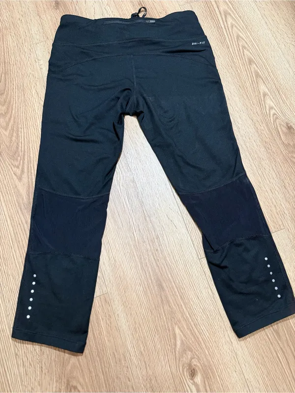 Nike Black Women's‎ Athletic Capris with Swoosh - Image 2