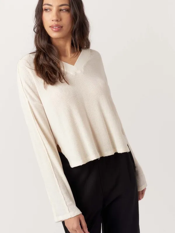 New Project Social T Underground Burnout Thermal V-Neck Long Sleeve - Image 12