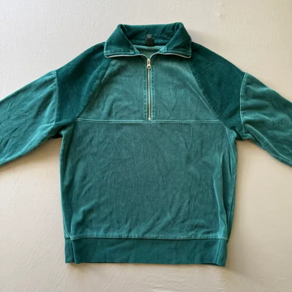 Wild Fable Velour Quarter Zip Sweatshirt - Image 5