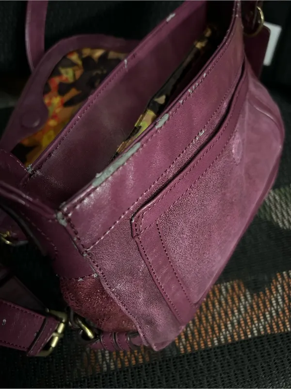 Tignanello Women's Plum Multi-Pocket Crossbody Shoulder Bag - Image 16